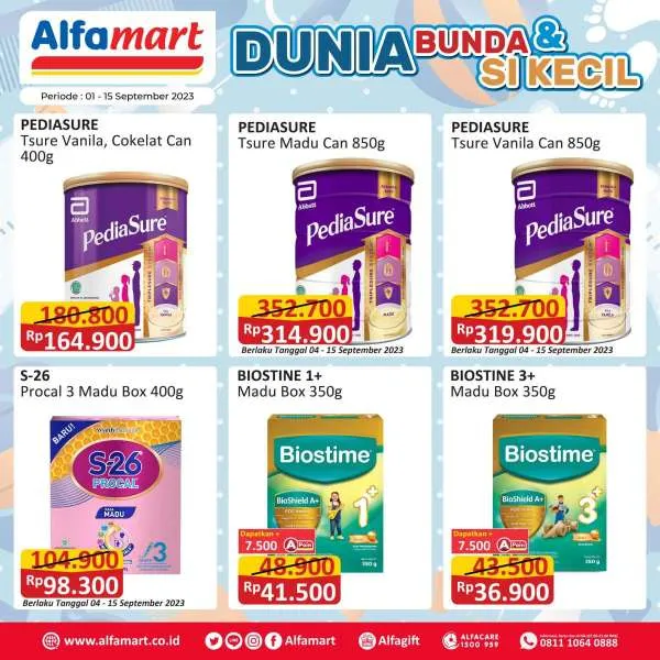 Promo Alfamart Dunia Bunda & Si Kecil Periode 1-15 September 2023