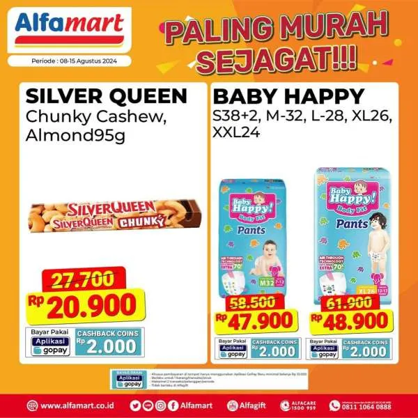 Promo Alfamart Paling Murah Sejagat Periode 1-15 Agustus 2024