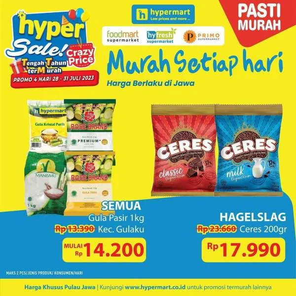 Katalog Harga Promo JSM Hypermart Terbaru 28-31 Juli 2023