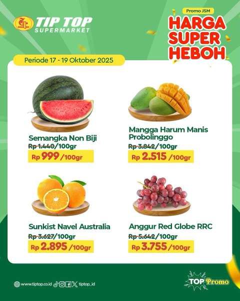 Promo JSM Tip Top 17-19 Oktober 2025
