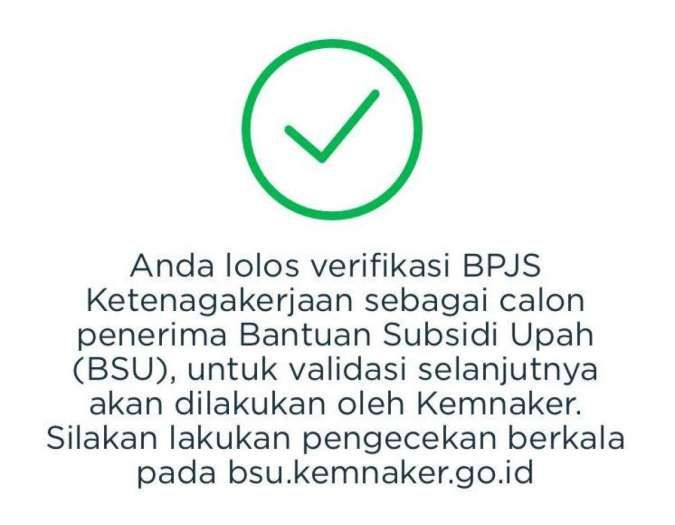 BSU BPJS Ketenagakerjaan