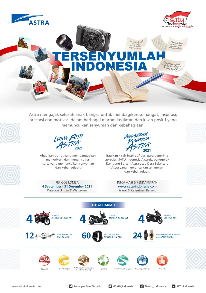 Lomba Foto Astra & Anugerah Pewarta Astra 2021: Tersenyumlah Indonesia