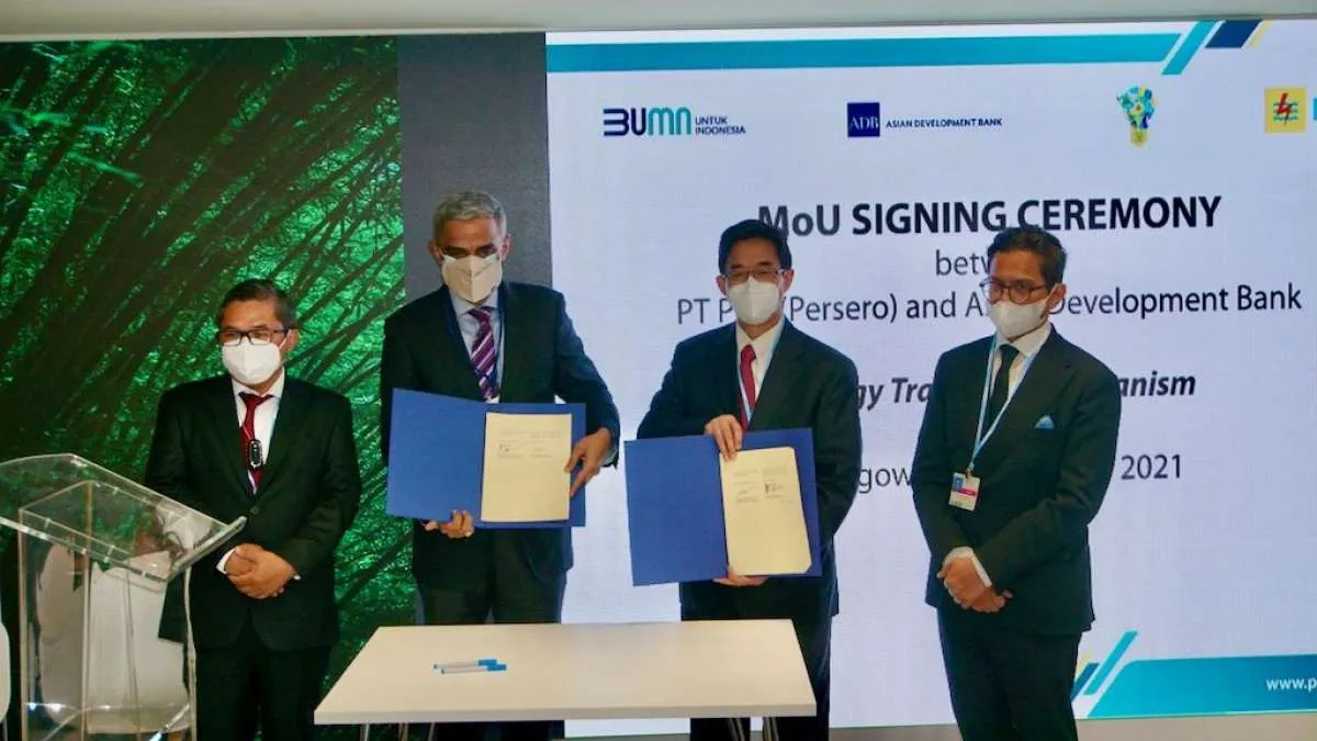 ADB dan PLN membuat kesepakatan menuju energi bersih di Indonesia