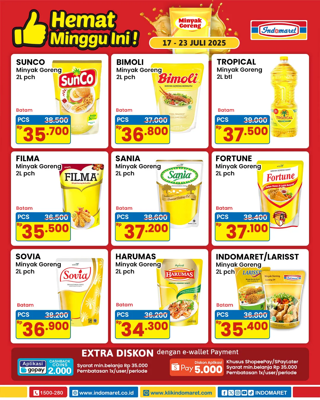 Promo Minyak Goreng Indomaret Periode 17-23 Juli 2025