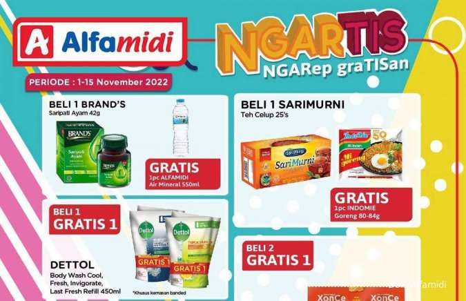 Promo Alfamidi Terbaru sampai 15 November 2022, Manfaatkan Penawaran Beli 1 Gratis 1