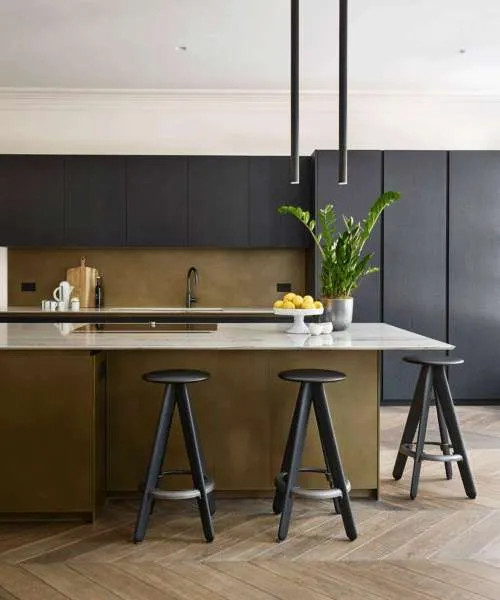 Dapur warna logam modern
