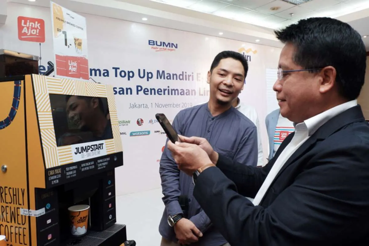 Top up saldo Mandiri e-money bisa lewat Link Aja