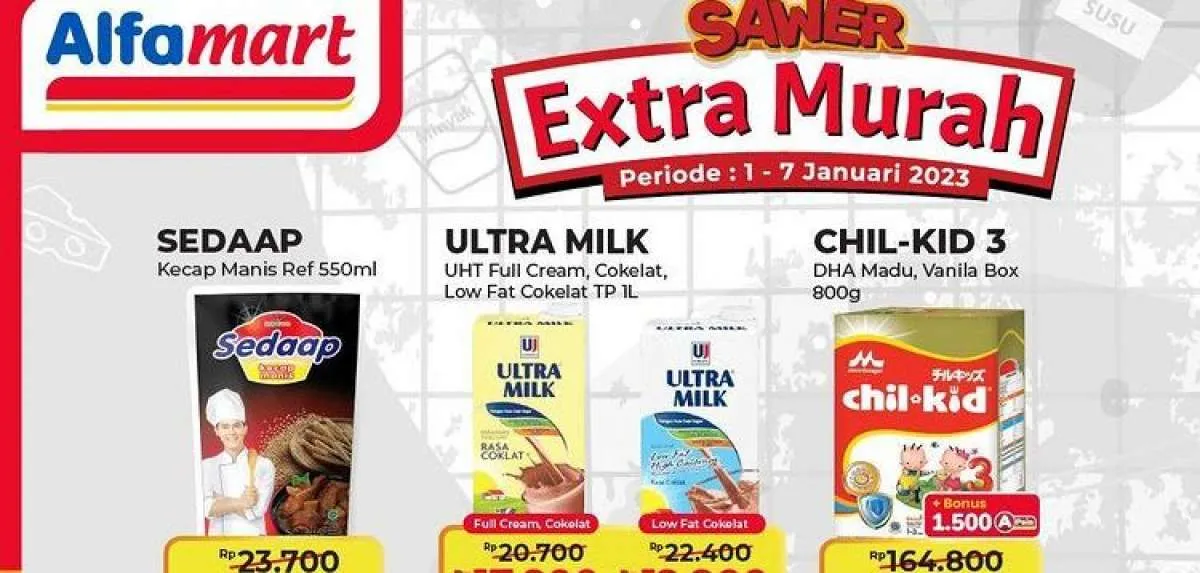 Harga Promo Alfamart Hari Ini Rabu 4 Januari 2023, Ada Promo Ekstra Murah!