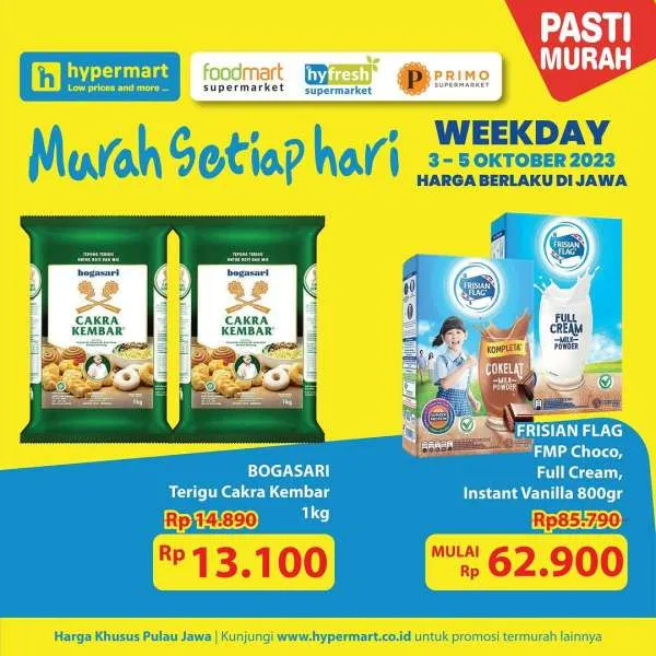 Katalog Promo Hypermart Terbaru 3-5 Oktober 2023, Hyper Diskon Weekday Awal Bulan