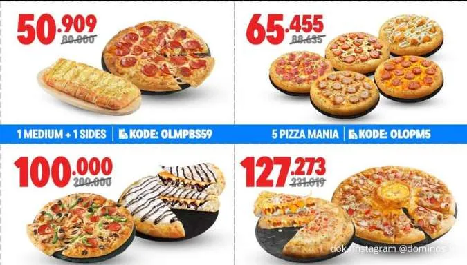 Promo Domino's Pizza Paket Hemat September, Makan Rame-Rame Mulai Rp 50.000-an