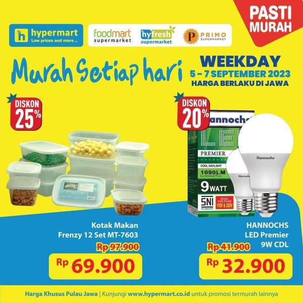 Katalog Promo Hypermart Terbaru 5-7 September 2023, Promo Hyper Diskon Weekday