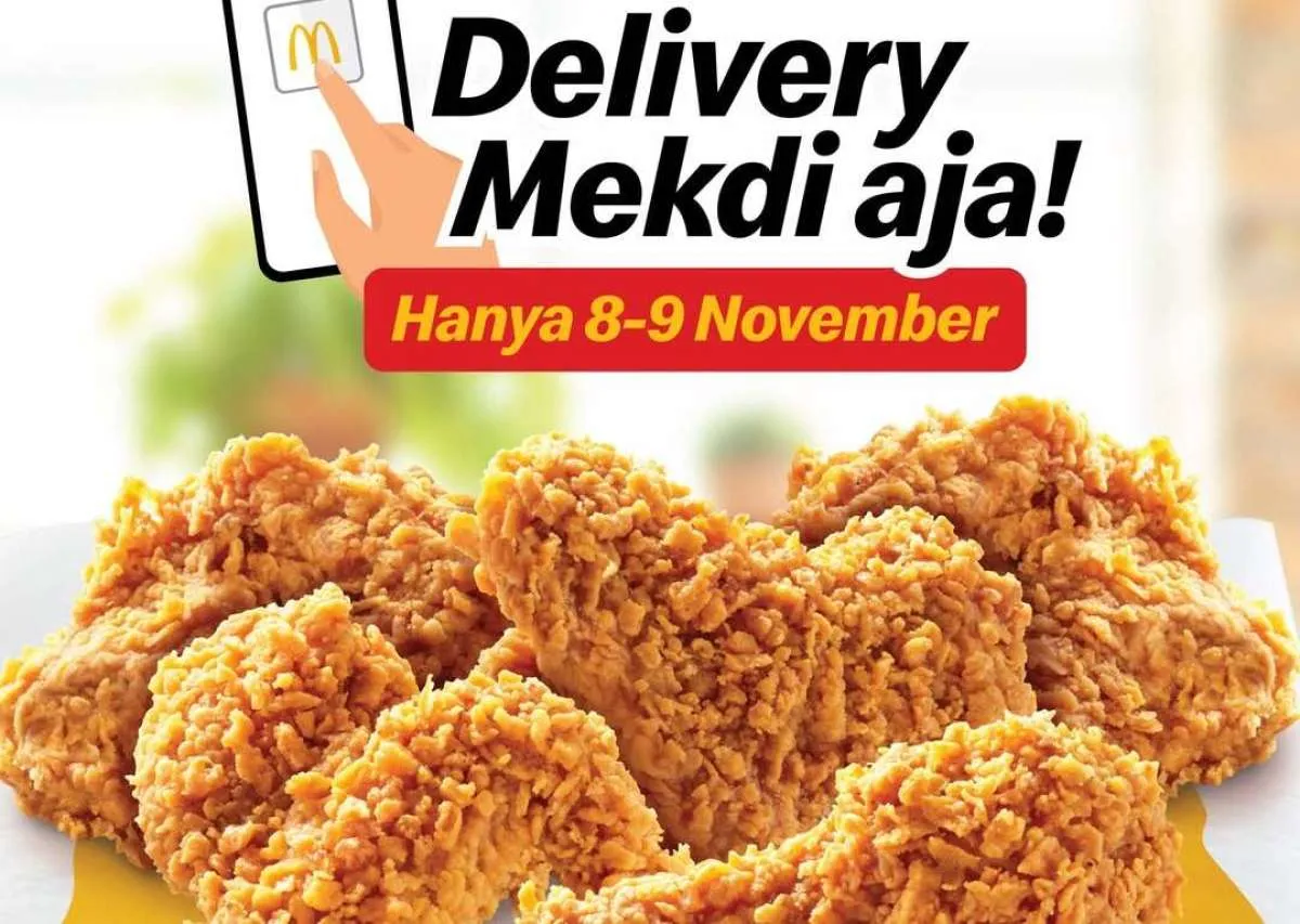 Promo McD Delivery 8-9 November, Nikmati Paket 5 Ayam Goreng Hanya Rp 60.000-an