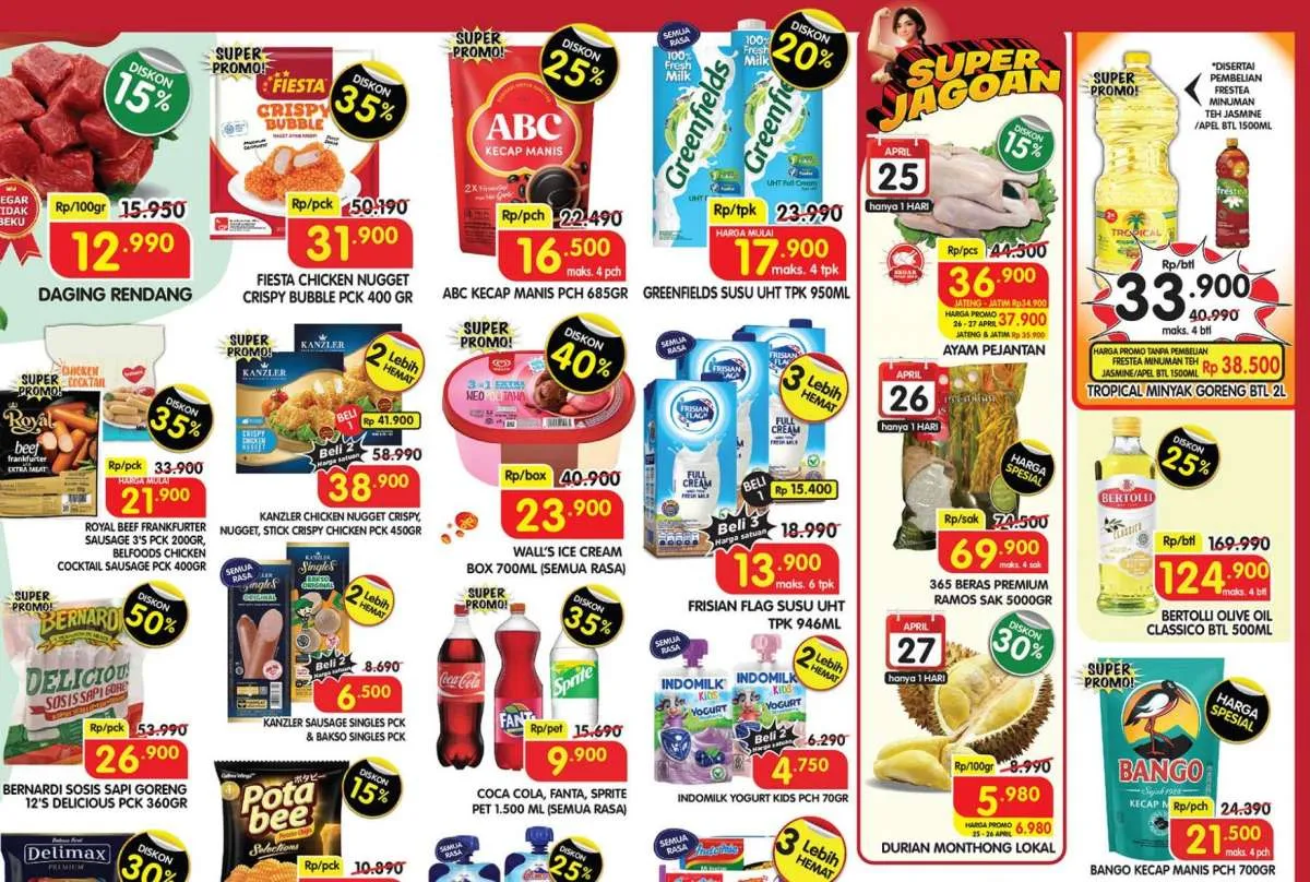 Promo JSM Superindo 26 April 2025, Beras Premium Harga Spesial Hanya Hari Ini