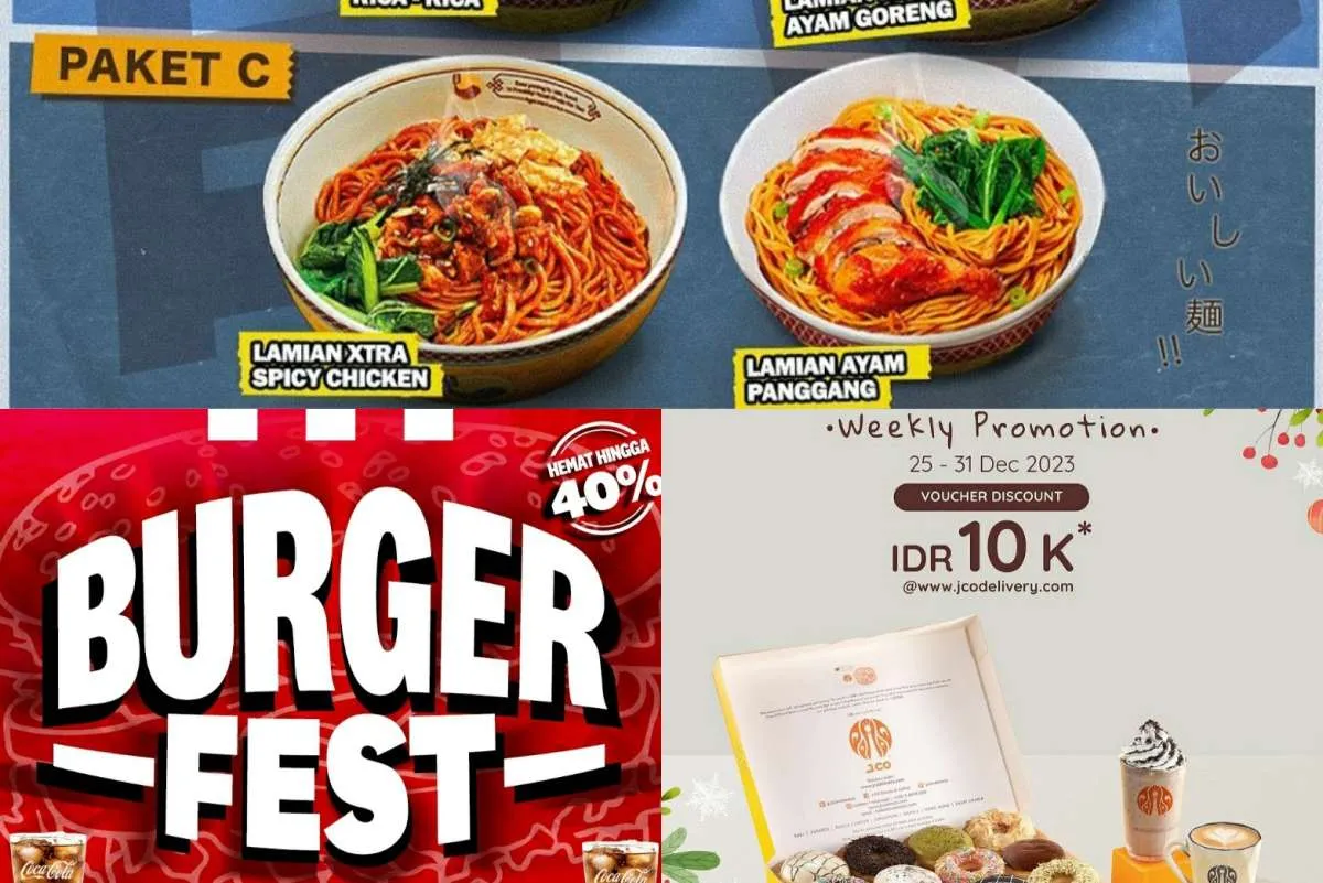 Promo Akhir Tahun 2023: Diskon Menarik Ada di JCO, KFC, hingga Golden Lamian