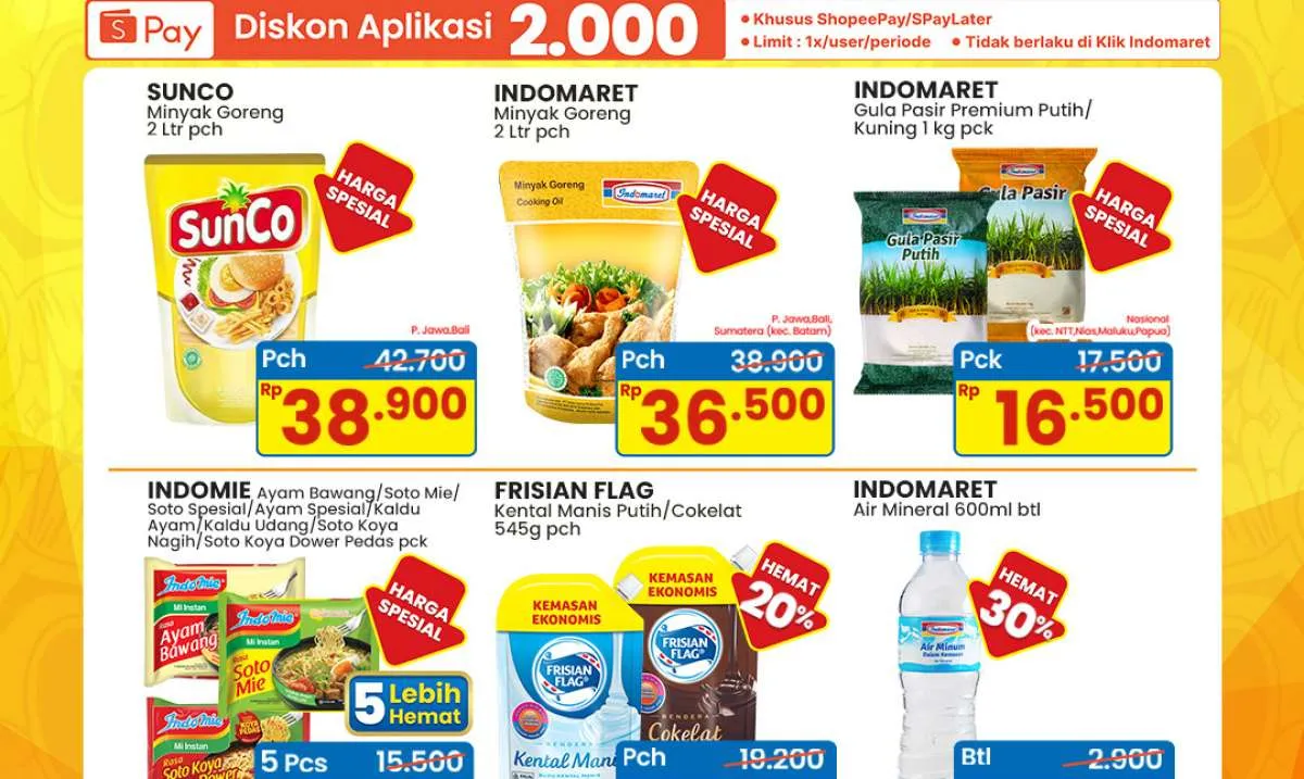 Promo Indomaret Weekend 22-24 Agustus 2025, Gula Pasir 1 Kg Rp 16.500