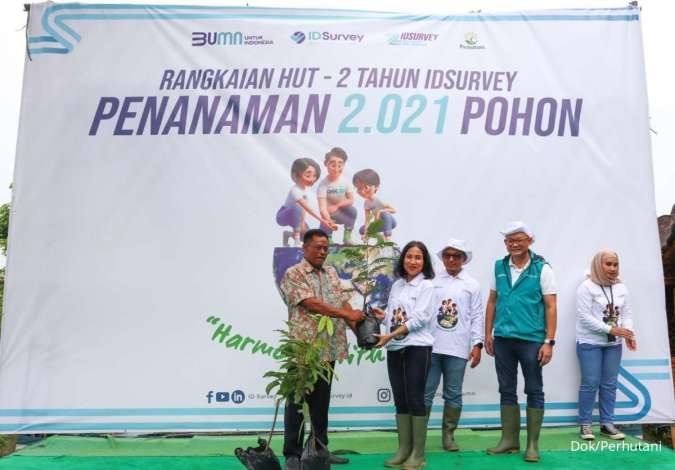 Sinergi BUMN, Perhutani Bersama ID Survey Peringati HMPI di Bogor