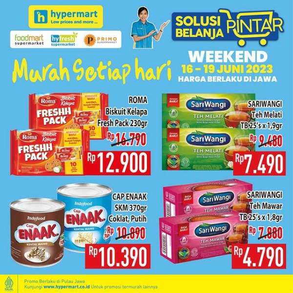 Promo Hypermart Hyper Diskon Weekend Periode 16-19 Juni 2023