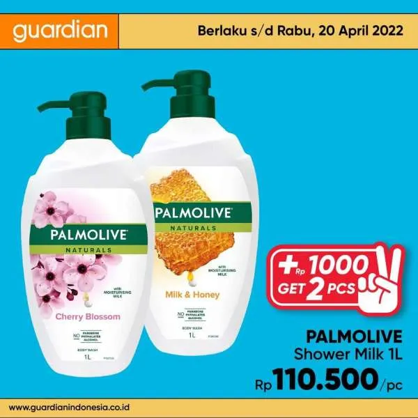 Promo Guardian +1000 Get 2 Pcs Periode 14-20 April 2022