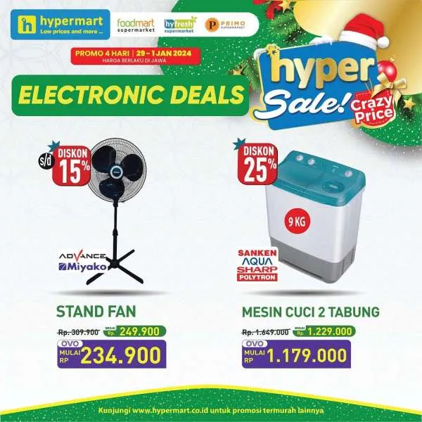 Promo JSM Hypermart Hyper Diskon Weekend Periode 29 Desember 2023-1 Januari 2024