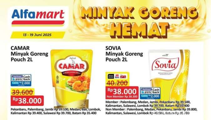 Promo Minyak Goreng di Alfamart & Superindo Weekday Juni, Harga Hemat Berakhir Besok