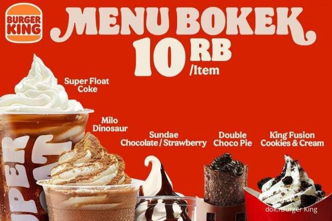 Promo Burger King September 2022, Menu Bokek Serba Rp 10.000 di Tanggal Tua