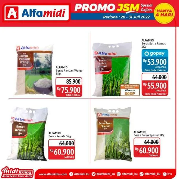 Promo JSM Alfamidi Spesial Gajian Periode 28-31 Juli 2022