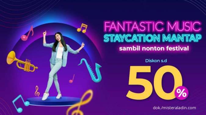 Promo Fantastic Music Mister Aladin, Diskon Hotel Sambil Nonton Konser hingga 50%