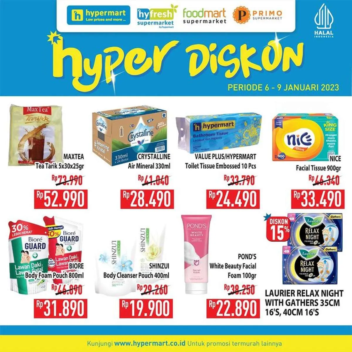 Katalog Hypermart Hyper Diskon Weekend Periode 6-9 Januari 2023