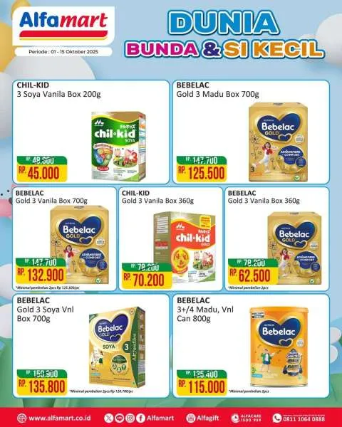 Promo Alfamart Dunia Bunda & Si Kecil Periode 1-15 Oktober 2025