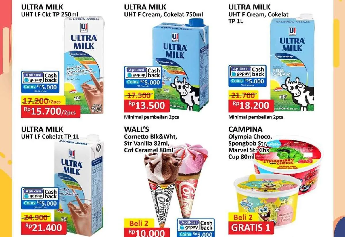 Promo Gantung Alfamart 1 September 2024, Promo Susu UHT Greenfields dan Ultra Milk