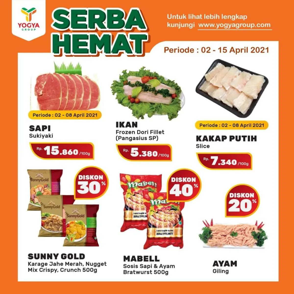 Promo Yogya Supermarket weekday 8 April 2021, masih ada promo Serba Hemat!