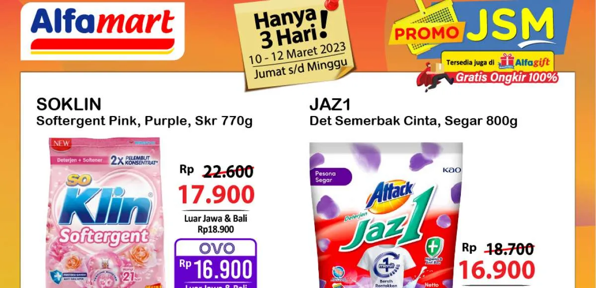 Katalog Promo JSM Alfamart Terbaru 11 Maret 2023, Bayar Lebih Murah di Gopay dan OVO