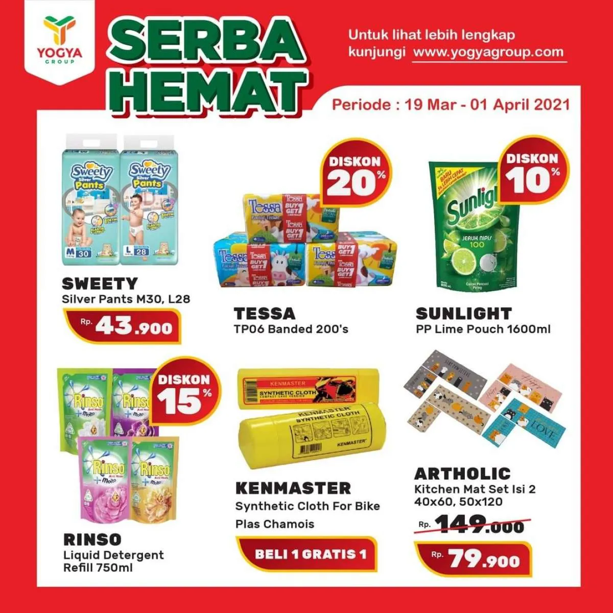 Promo Yogya Supermarket weekday 23 Maret 2021, cek penawaran diskonnya!