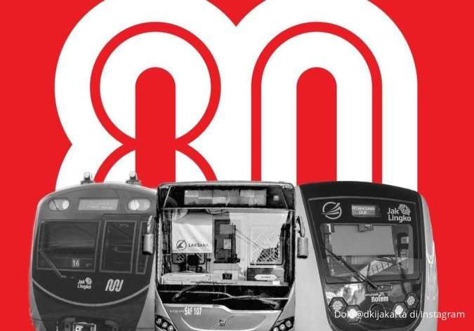 Promo MRT, LRT dan Transjakarta Cuma Rp 80 Spesial 17-18 Agustus 2025