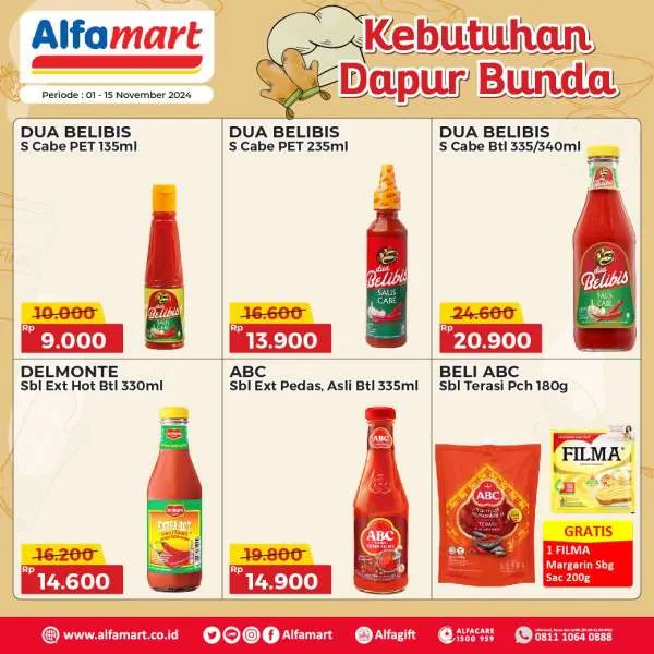 Promo Alfamart Kebutuhan Dapur Periode 1-15 November 2024