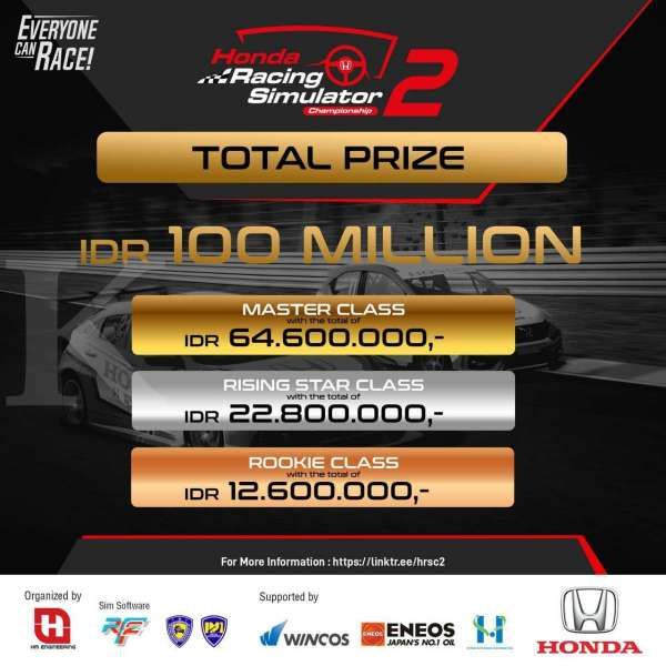 Honda Racing Simulator Championship 2 Kembali Digelar, Honda Brio RS Urbanite Tampil Sebagai Mobil Balap Baru