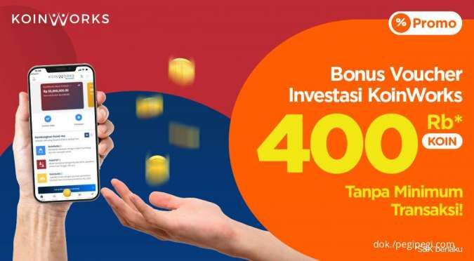 Bertransaksi di PegiPegi Dapat Bonus Voucher Investasi KoinWorks Rp 400.000 Koin!