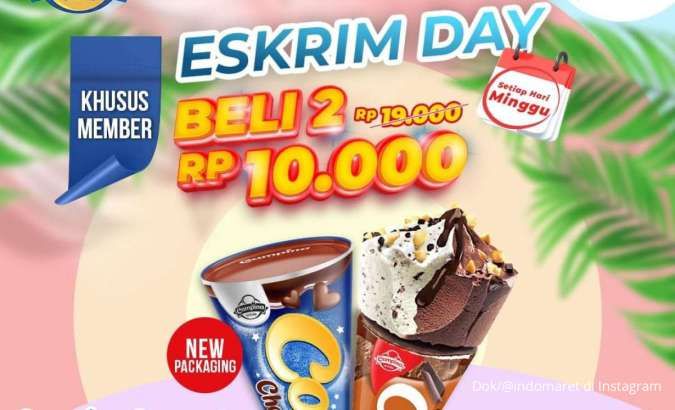 Promo Es Krim di Indomaret Hanya Hari Ini, 2 Concerto Rp 10.000 dengan Kemasan Baru!