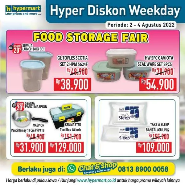 Promo Hypermart Hyper Diskon Weekday Periode 2-4 Agustus 2022