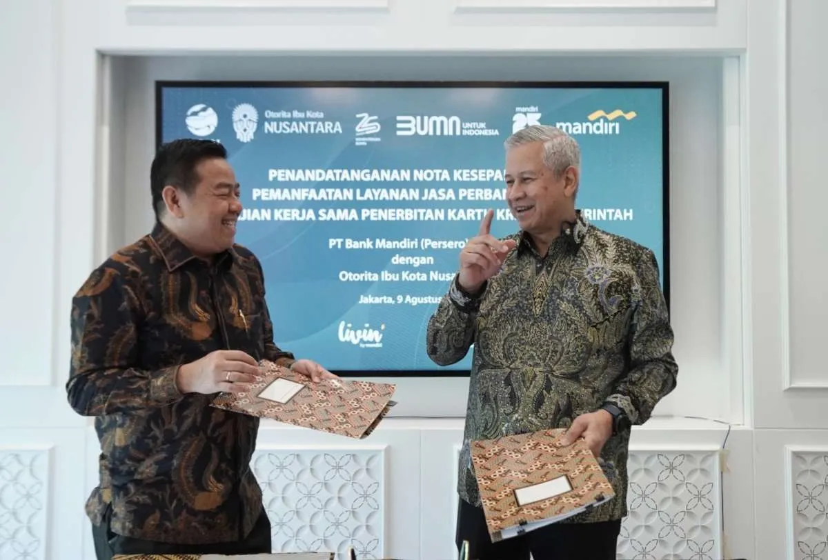Hadirkan Solusi Keuangan, Bank Mandiri Teken MoU dengan Otorita Ibu Kota Negara
