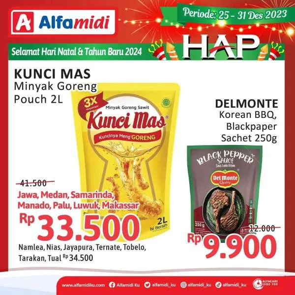 Promo Alfamidi Hemat Satu Pekan Periode 25-31 Desember 2023