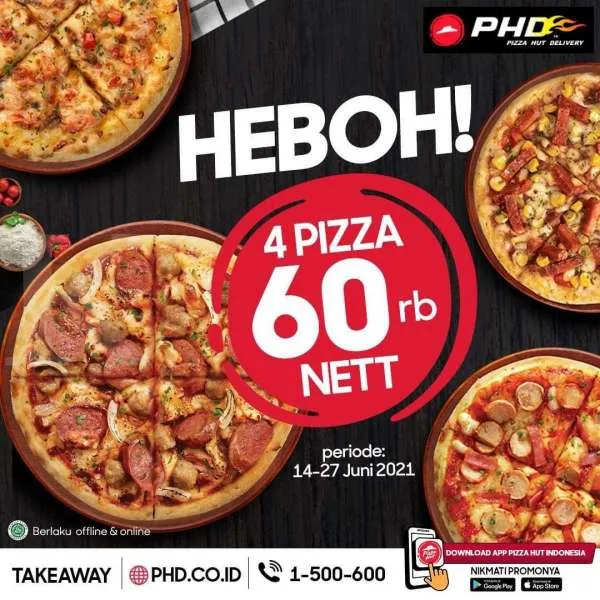 Promo Pizza Hut Delivery 15-27 Juni 2021