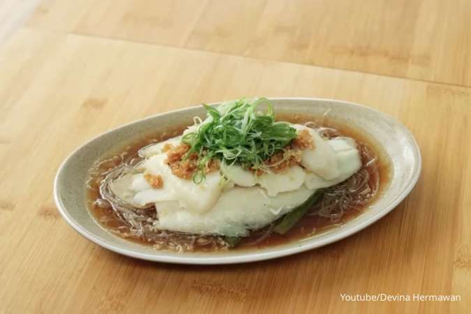 Resep Ikan Steam Bawang Putih, Masakan Tionghoa Halal Bersaus Super Gurih