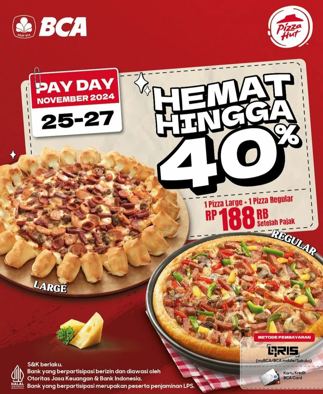 Promo Payday Pizza Hut x BCA