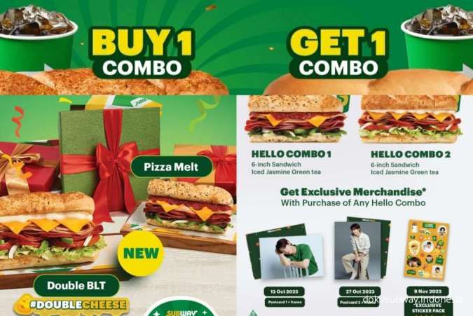 Promo Subway Weekend Awal November 2023, Buy 1 Get 1 Free di World Sandwich Day