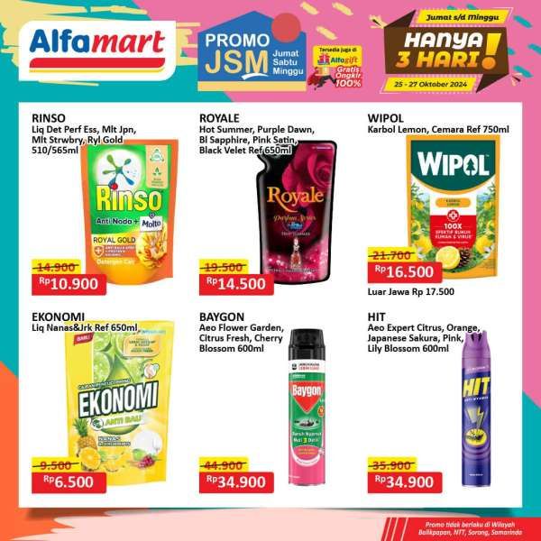 Promo JSM Alfamart 25-27 Oktober 2024