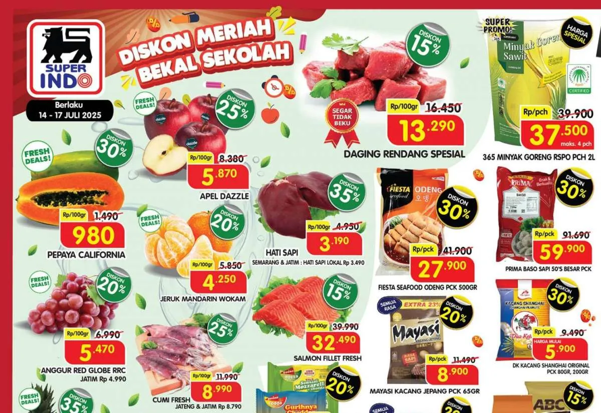 Promo Superindo Weekday 14-17 Juli 2025, Rinso dan Sunlight Diskon Sampai 30%