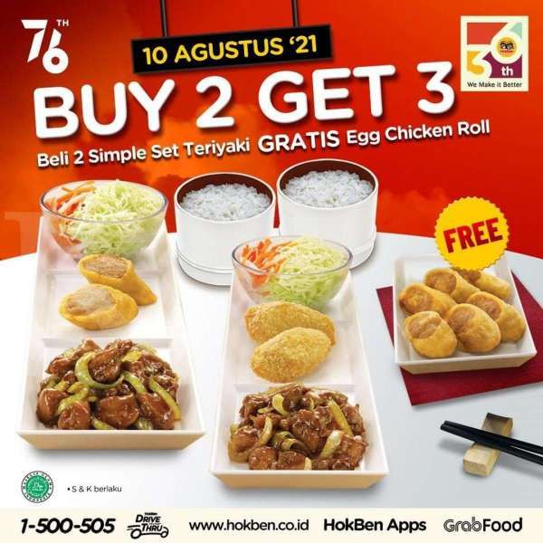 Promo HokBen terbaru 10 Agustus 2021