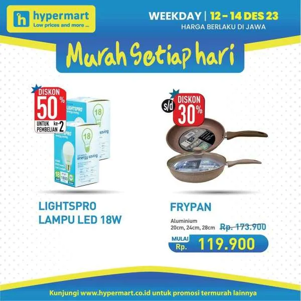 Promo Hypermart Hyper Diskon Weekday Periode 12-14 Desember 2023