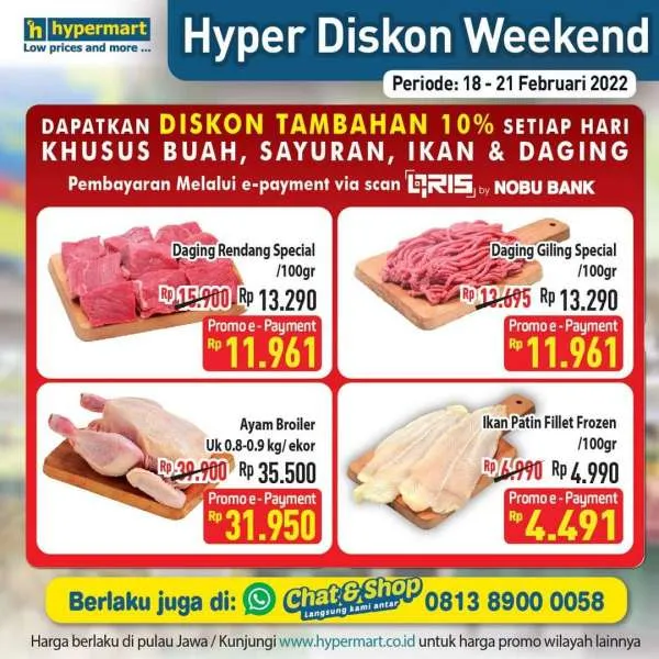 Promo Hypermart Hyper Diskon Weekend Periode 18-21 Februari 2022